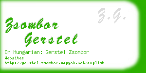 zsombor gerstel business card